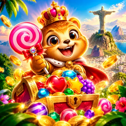 Rodada de Sweet Bonanza com cachos de multiplicadores na tela