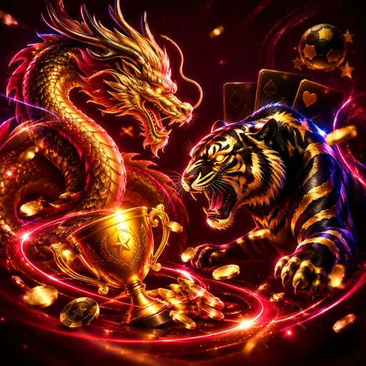 Mesa de Dragon Tiger ao vivo com duas cartas viradas e fichas de valor baixo